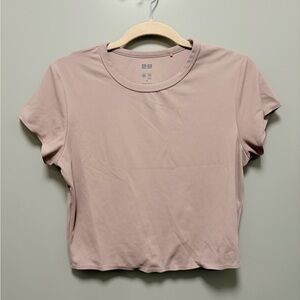 UNIQLO Women’s Short Sleeve Crew Tee - Dusty Rose